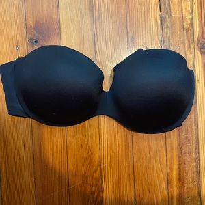 Warner’s Black Strapless Bra Size 38C